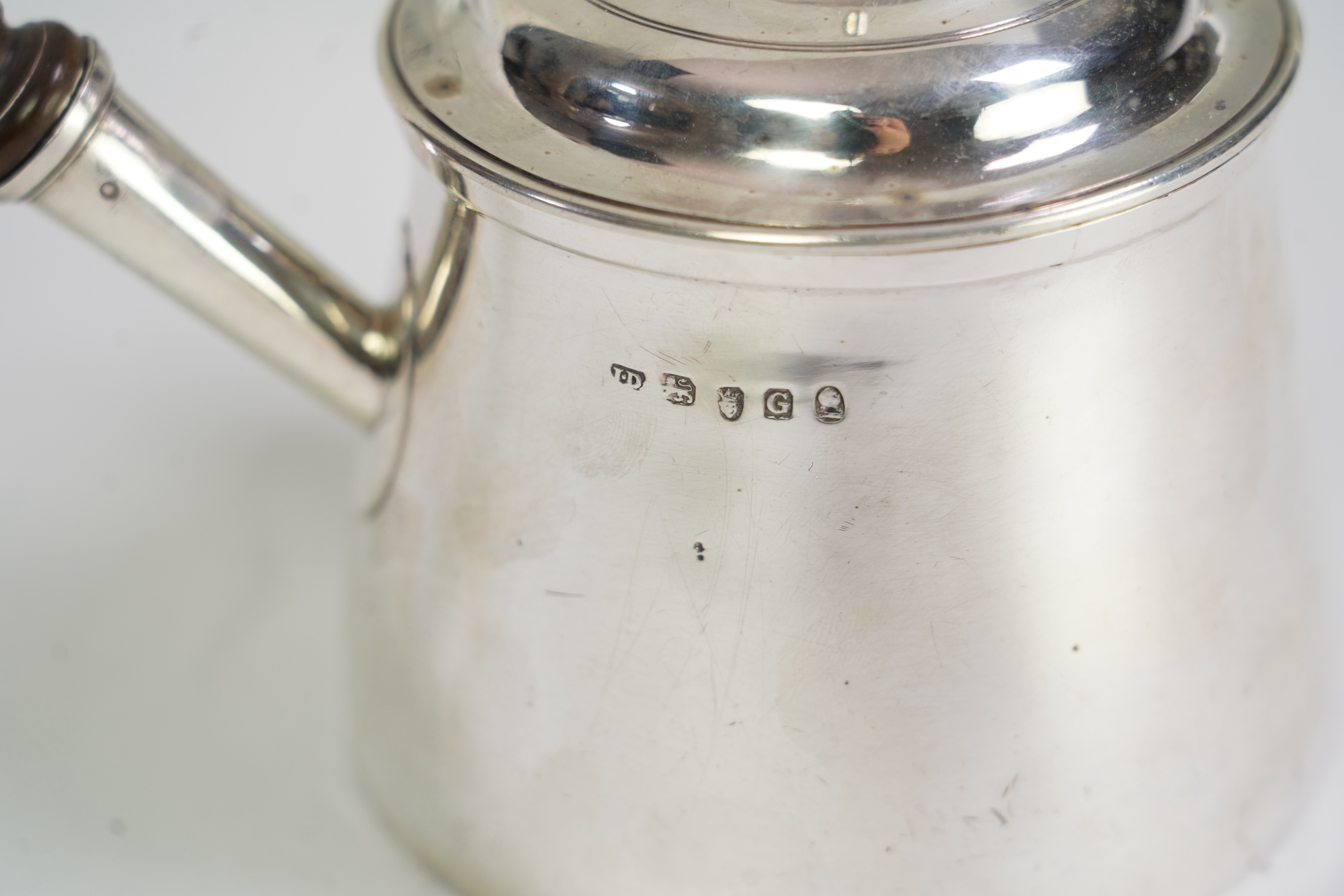 A George III silver brandy pan and cover, by James Darquits